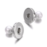 Snaps button jewelry wholesale metal Snaps earring  fit 18MM 20MM chunks