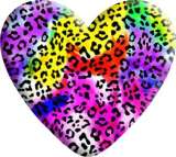 Pretty Leopard print Love pattern Heart Photo Resin snap button  fit 18mm snap jewelry