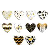 Pretty balloon lattice Love pattern Heart Photo Resin snap button  fit 18mm snap jewelry