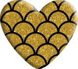 Pretty Sequin lattice Love pattern Heart Photo Resin snap button charms   fit 18mm snap jewelry