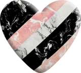 Pretty Pink lattice Love pattern Heart Photo Resin snap button  fit 18mm snap jewelry