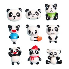 Cartoon Panda resin suitable for 18MM Snaps Buttons
