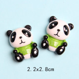 Cartoon Panda resin suitable for 18MM Snaps Buttons