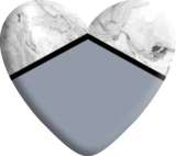 Pretty grey lattice Love pattern Heart Photo Resin snap button  fit 18mm snap jewelry