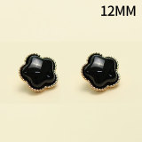 12MM Five pointed star  imitation pearl Metal snap button  DIY jewelry