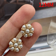 12mm flower fashion pearl Metal snap button  DIY jewelry