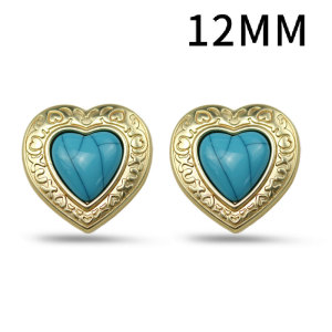 12mm love Metal snap button  DIY jewelry