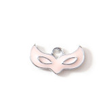 10pcs/lot  High-quality Alloy Diy alloy electroplating oil dripping accessories fox mask cartoon pendant pendant small pendant