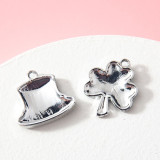 10pcs/lot  High-quality Alloy Alloy oil dripping accessories clover hat accessories bracelet pendant small pendant