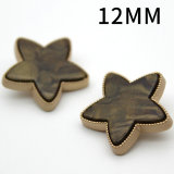12MM Love button five pointed star Metal snap button  DIY jewelry