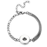 Stainless Steel 20MM  Snap button Bracelet   DIY jewelry