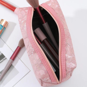 Lace makeup travel portable wash bag fit 18mm Snaps Buttons jewelry