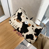Cow pattern single portable bag fit 18mm Snaps Buttons Jewelry