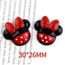 Cartoon Mickey Minnie DIY resin suitable for 18MM Snaps Buttons