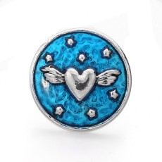 20MM Drip oil love design Metal snap button charms