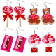 Valentine's Day Party Funny Lovely Earrings Candy Sweet Tape Love Panda Headed Eagle