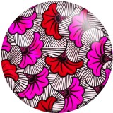 20MM Flower Butterfly pattern  Print glass snaps buttons  DIY jewelry
