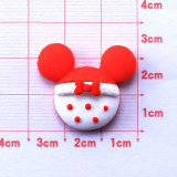 20mm snap button charms Resin Christmas Mickey Mouse cookies diy cream