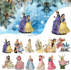 Princess Christmas decoration pendant Acrylic plane Christmas tree decoration cartoon creative home decoration pendant