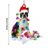 Christmas tree pendant cute cat dog animal decorations room decoration