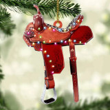 Christmas saddle acrylic plane pendant Christmas tree ornament pendant