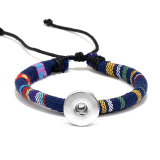 20MM Snaps button jewelry wholesale Ethnic Disturbance Simi Yafeng Colorful Wax Rope Bracelet