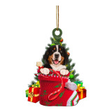 Christmas tree pendant cute cat dog animal decorations room decoration