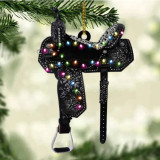 Christmas saddle acrylic plane pendant Christmas tree ornament pendant