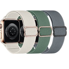 38/40/41mm Apple strap iwatch adjustable elastic nylon woven strap single loop for apple watch (excluding dial)