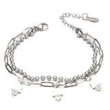 Stainless Steel Bracelets Women Tree Heart Stars Charm Bracelet Wholesale