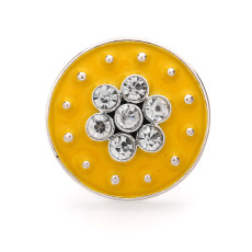 20MM rhinestones design Metal snap button charms