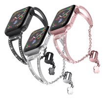 42/44mm Applicable to Apple apple iwatch1-7 watch iwatch hollow metal stainless steel strap(excluding dial)