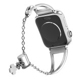 42/44mm Applicable to Apple apple iwatch1-7 watch iwatch hollow metal stainless steel strap(excluding dial)