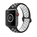 42/44/45mm Applicable to Apple iwatch Generation 7 two-color breathable sports silicone strap iwatch hole wrist strap (excluding dial)