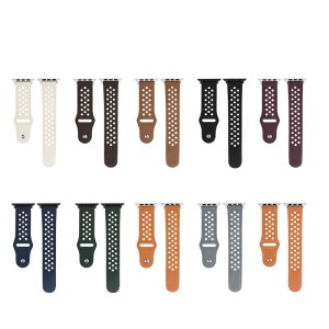 38/40/41mm Applicable to iwatch5/6/7/8/SE apple strap leather business style apple hole breathable head leather strap (excluding dial)