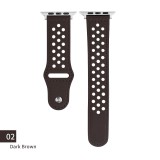 42/44/45mm Applicable to iwatch5/6/7/8/SE apple strap leather business style apple hole breathable head leather strap (excluding dial)