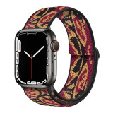 38/40/41MM Applicable to all series of iwatch watchbands, available plastic connectors, adjustable decorative woven nylon elastic watchbands (excluding dial)