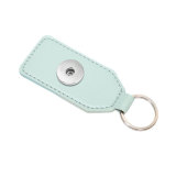 PU leather key chain car key chain 20MM button jewelry wholesale