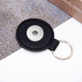 Round PU leather key chain car key chain 20MM button jewelry wholesale