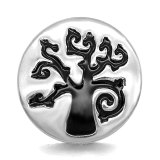 20MM Feet of Metal Life Tree snap button charms