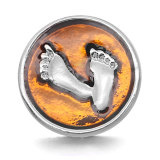 20MM Feet of Metal Life Tree snap button charms