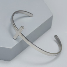 Stainless Steel Handwear Fashion Belief Cross Bracelet