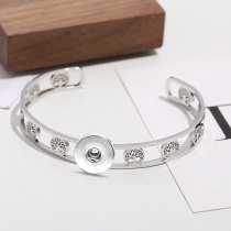 Stainless steel hollow life tree bracelet for 20MM Snaps button jewelry wholesale