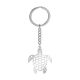 Stainless steel sea turtle key ring