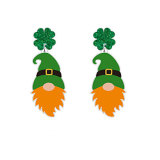 St. Patrick's Day Lucky Grass Rainbow Green Rainbow Game Controller Beard Irish Acrylic Earrings