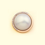 20MM Exquisite pearl small fragrant feng shui diamond is suitable for snap button charms