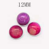 12MM natural turquoise snap button charms