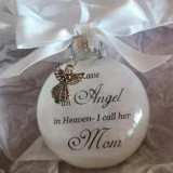 Angels in Heaven Names of Relatives Decorative Souvenir Feather Plastic Ball Decorative Pendant