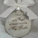 Angels in Heaven Names of Relatives Decorative Souvenir Feather Plastic Ball Decorative Pendant