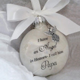 Angels in Heaven Names of Relatives Decorative Souvenir Feather Plastic Ball Decorative Pendant